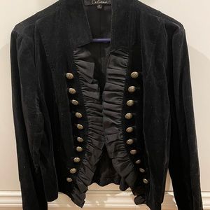 Calessa black velvet jacket